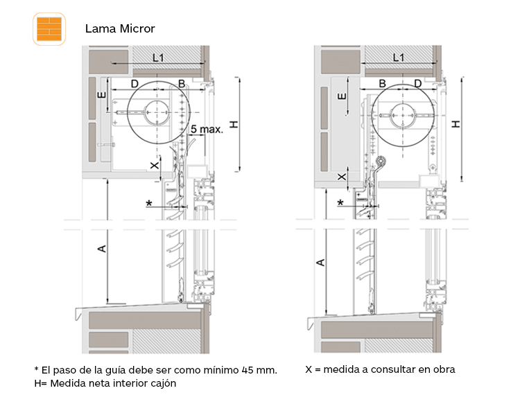Seccion enrollamiento obra Micror