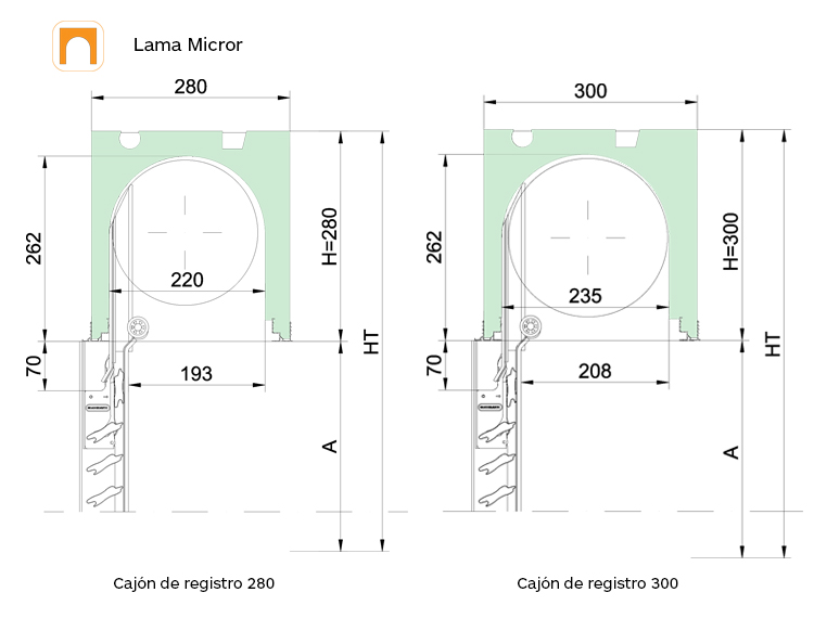 Seccion enrollamiento túnel Micror